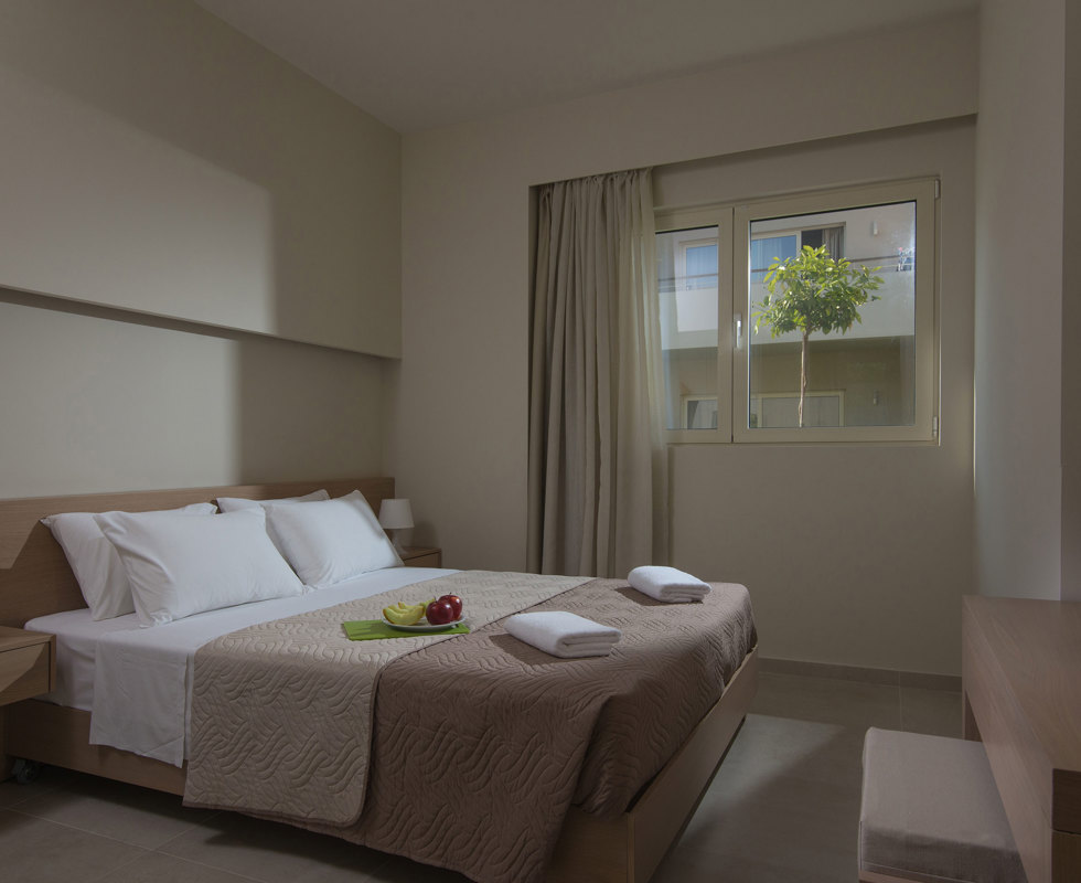 Ourania Apartments - Superior One Bedroom - Bedroom